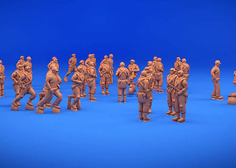 1/700 WWII 日本海軍 パイロット&整備員
