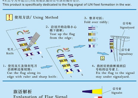 1/700 日本海軍 信号旗（所属）