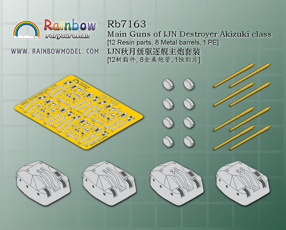 1/700 日本海軍秋月型駆逐艦用 主砲セット | 艦船模型専門店