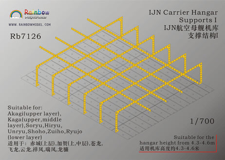 1/700 日本海軍空母用 格納庫構造物 I