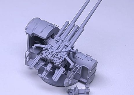 1/200 日本海軍 89式12.7cm高角砲（信管秒時調整器付き）