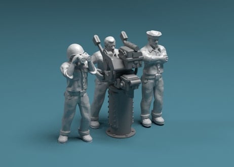 1/200 米海軍 Mk.51 射撃指揮装置クルー