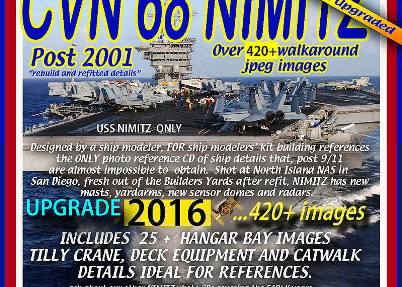 米海軍空母 CVN-68 ニミッツ 近代化改装後 フォトDVD | 艦船模型専門店