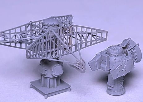 1/350 露海軍 MR-320 ストラトペア 水上レーダー ＆ アイボウル 火器管制レーダー