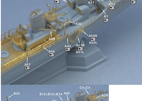 1/700 日本海軍 特I型駆逐艦 (前期) アップグレードセット