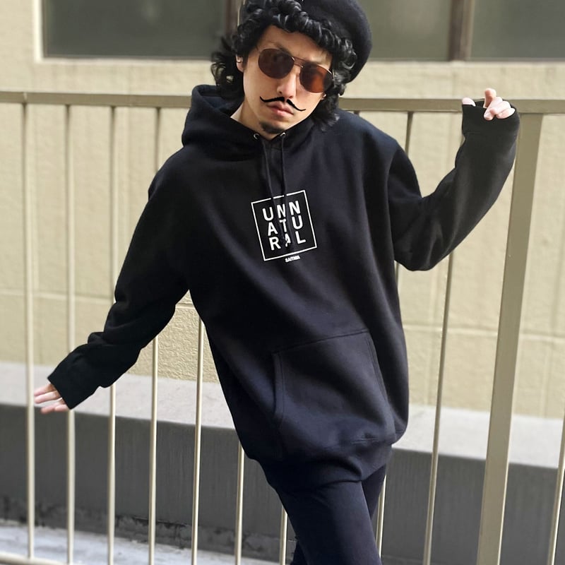 unknown パーカー　M UNNATURALボックスロゴパーカー | NUN Clothing
