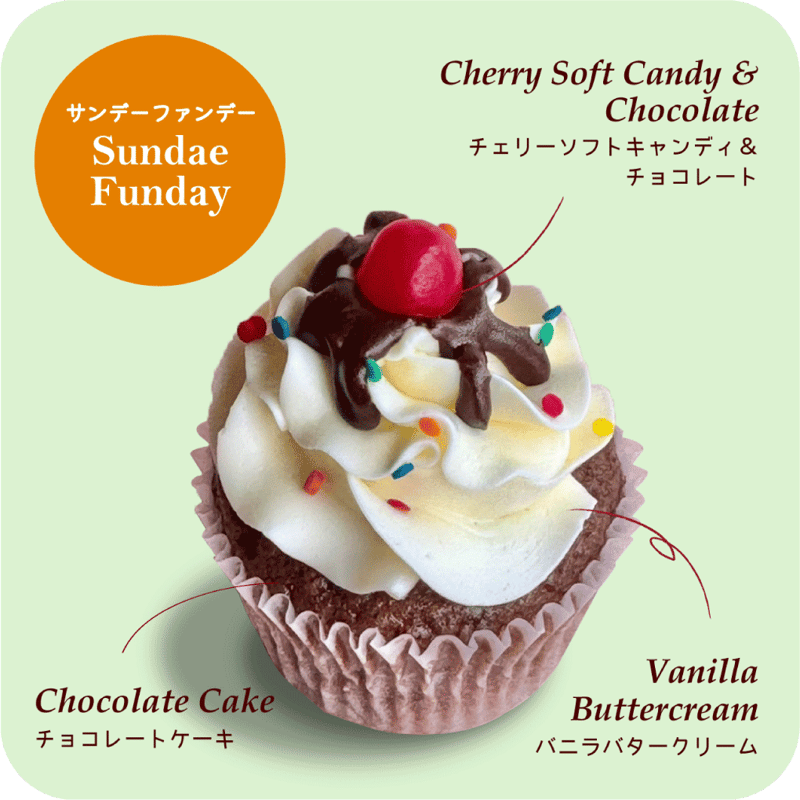 カップケーキセット（サンデーファンデー）4個セット | The MINT MOTEL