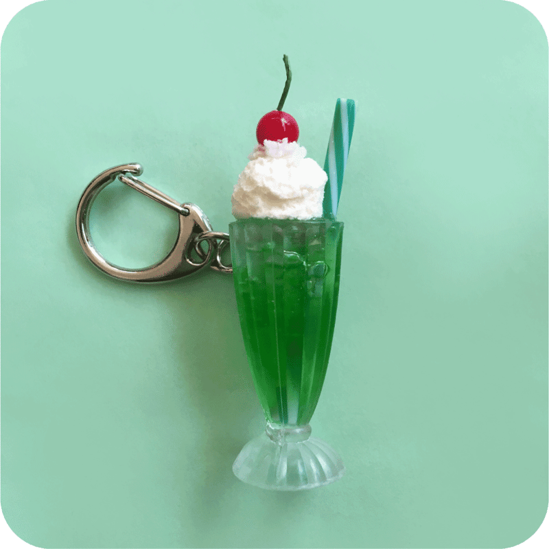 クリームソーダ　キーチェーン　キーホルダーセット➕ピンバッジ クリームソーダキーチェーンキーホルダーセット➕ピンバッジ