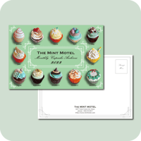 MONTHLY CUPCAKE POSTCARD 2022