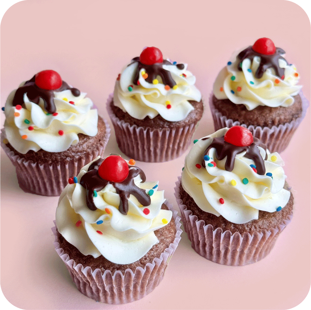 カップケーキセット（サンデーファンデー）4個セット | The MINT MOTEL