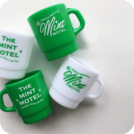 The MINT PLASTIC STACKING MUG / WHITE