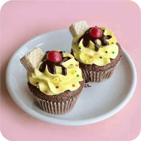 カップケーキセット(バナナスプリット)4個セット