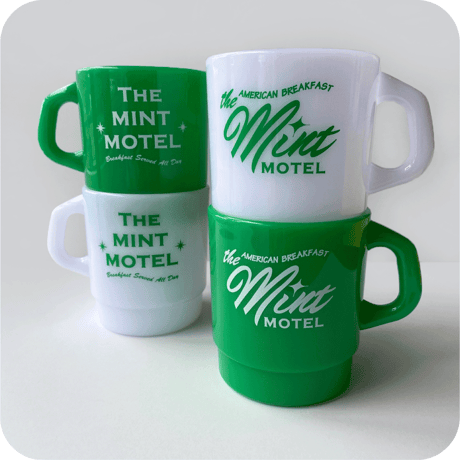 The MINT PLASTIC STACKING MUG / GREEN
