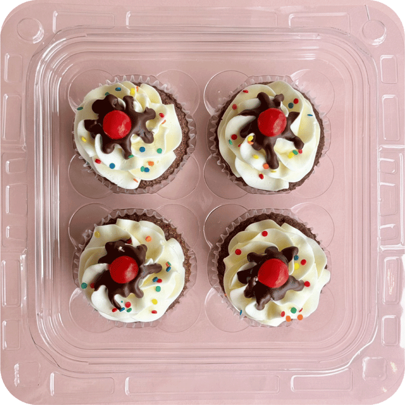 カップケーキセット（サンデーファンデー）4個セット | The MINT MOTEL