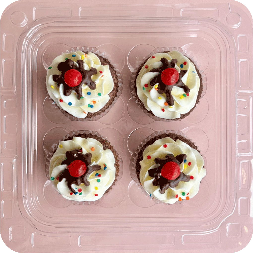 カップケーキセット（サンデーファンデー）4個セット | The MINT MOTEL