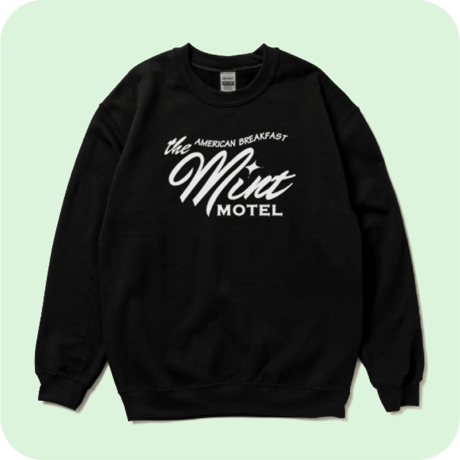 The MINT SWEAT SHIRTS / BLACK