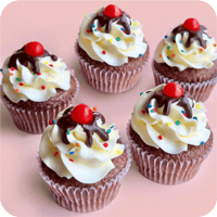カップケーキ4個セット（サンデーファンデー）
