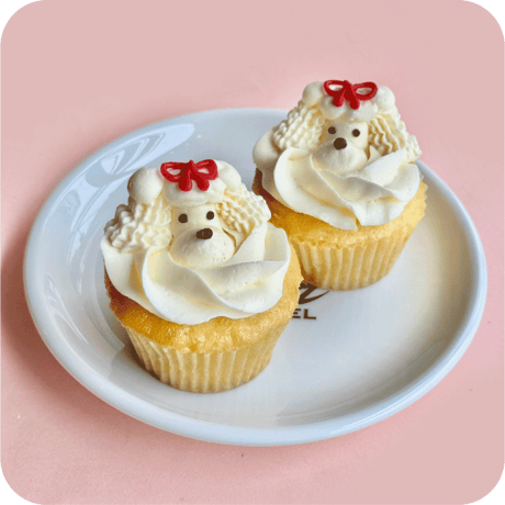カップケーキ4個セット(プードル)