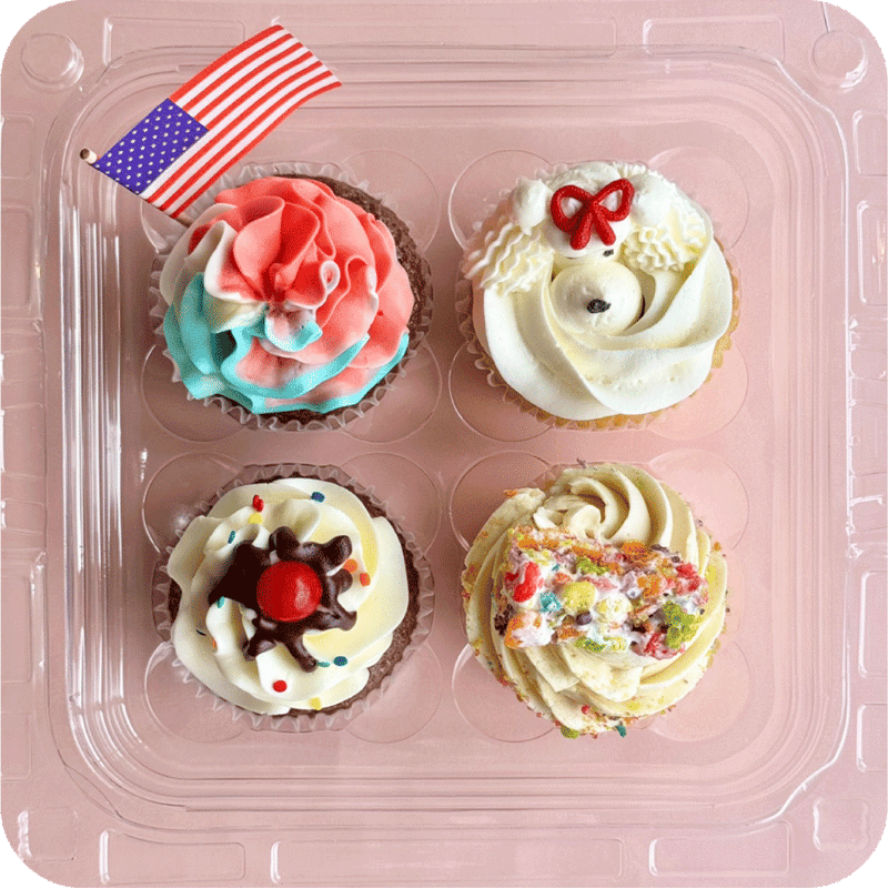 1月オリジナルカップケーキ全4種セット | The MINT MOTEL