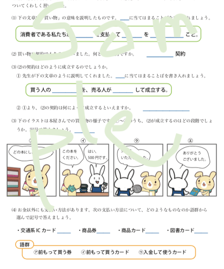 【現行】４　持続可能な社会へ 物やお金の使い方
