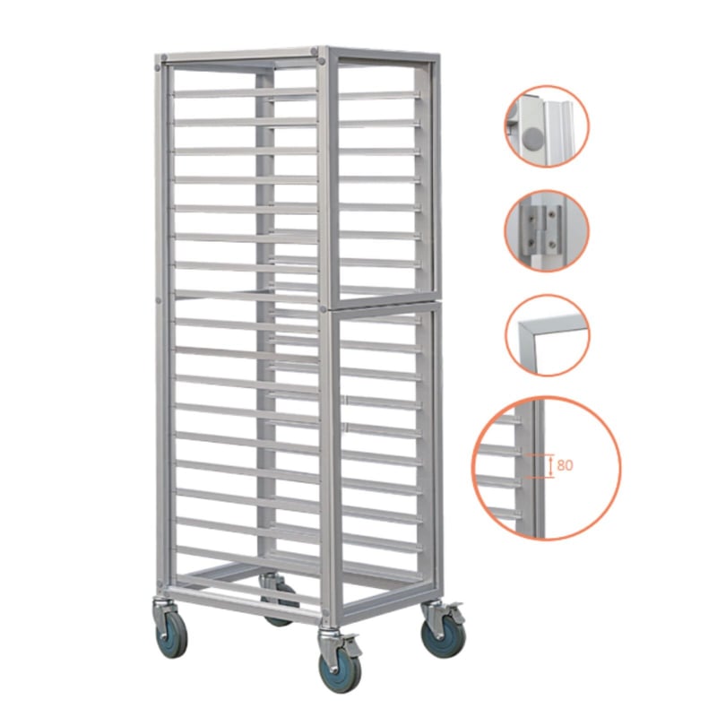 業務用 18段アルミ合金ラック SN1961 ケーキ屋さん パン屋さん 開業