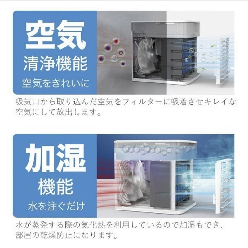 水を入れるだけ冷風扇 冷風機 500ml 冷風扇風機 扇風機 空気清浄