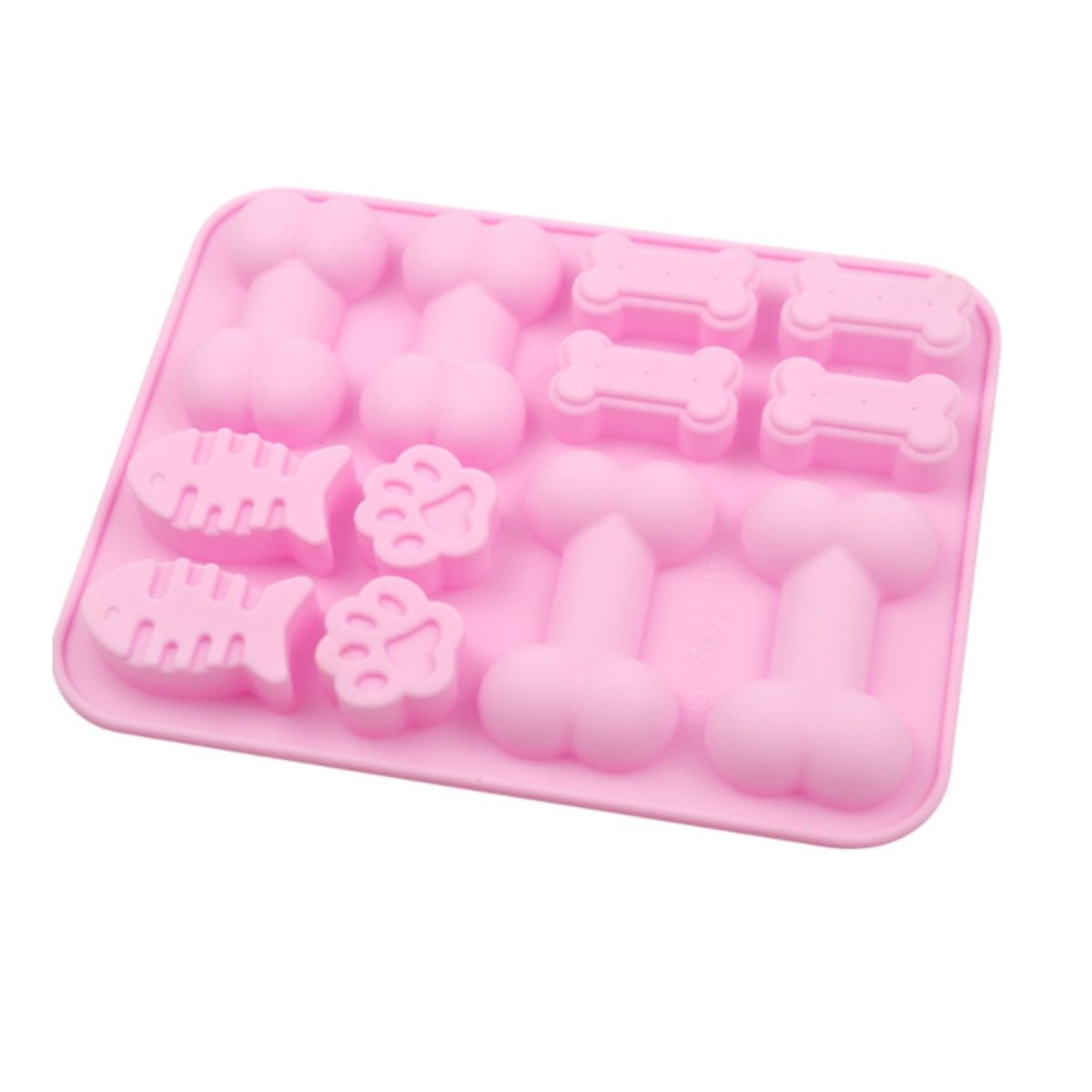 肉球型 ピンク＋α　ちょこ 楽天市場】肉球mini4個【鏡面xマット】くまの手 リコンモールド