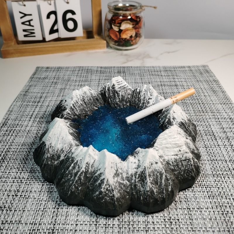 火山 灰皿 タバコ 葉巻 喫煙 グッズ 小物入れ 卓上 飾り | SYOUTOU