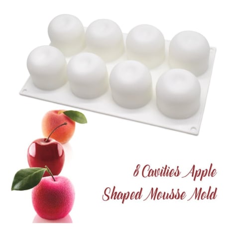 リンゴ　シリコンモールド型 りんご型 ムース型　アップル型　フルーツ型