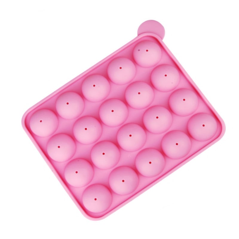 ロリポップ シリコンモールド型 棒付き ボール型 半球型 チョコ