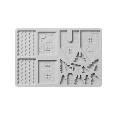 クリスマス　ジンジャーブレッドハウス シリコンモールド型　キャンディー　ハウス