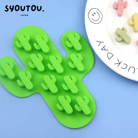 小 3cm サボテン シリコンモールド型 カクタス 多肉 植物 鉢植え お花