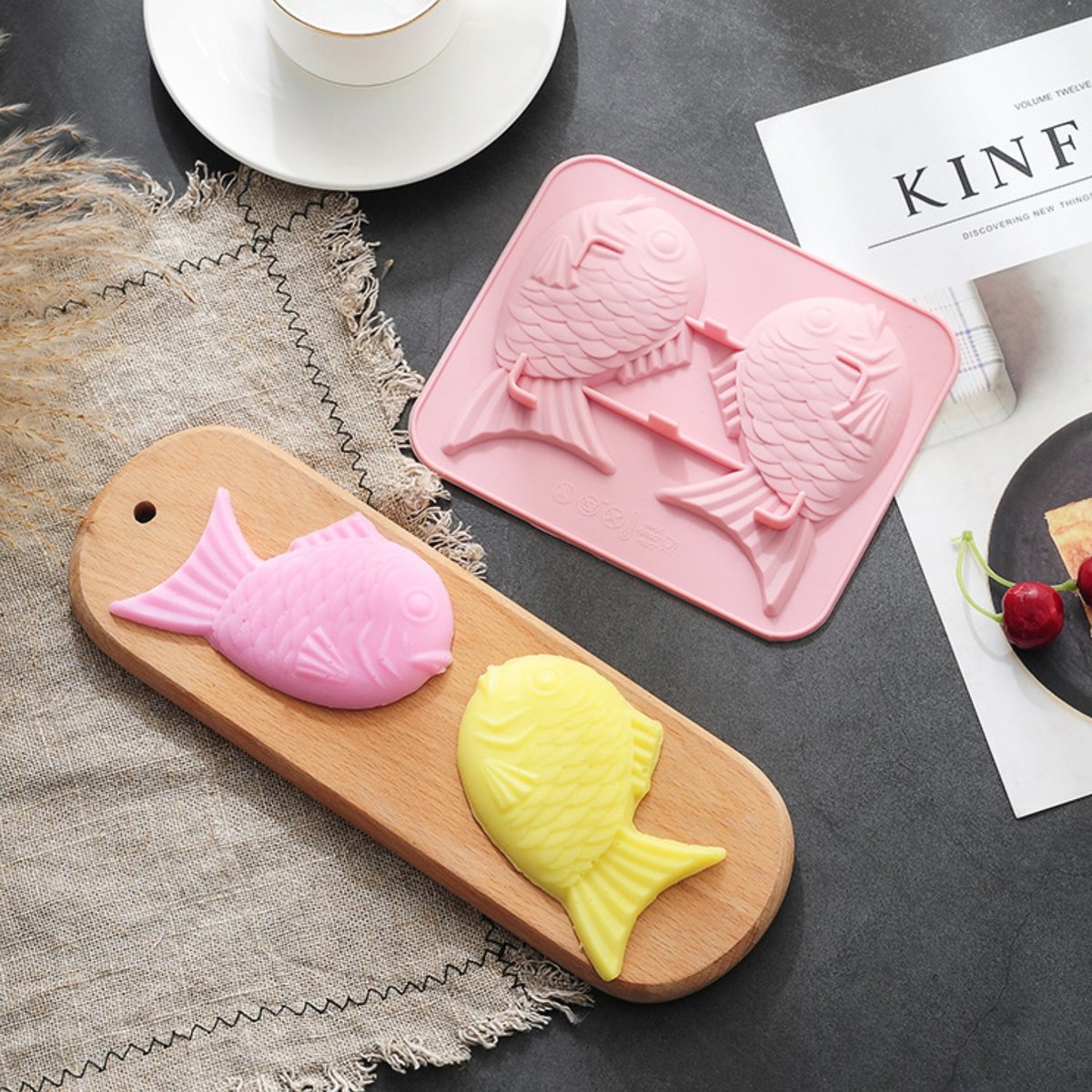 鯛焼き シリコンモールド型 鯛焼き型 さかな 魚型 金魚 | SYOUTOU