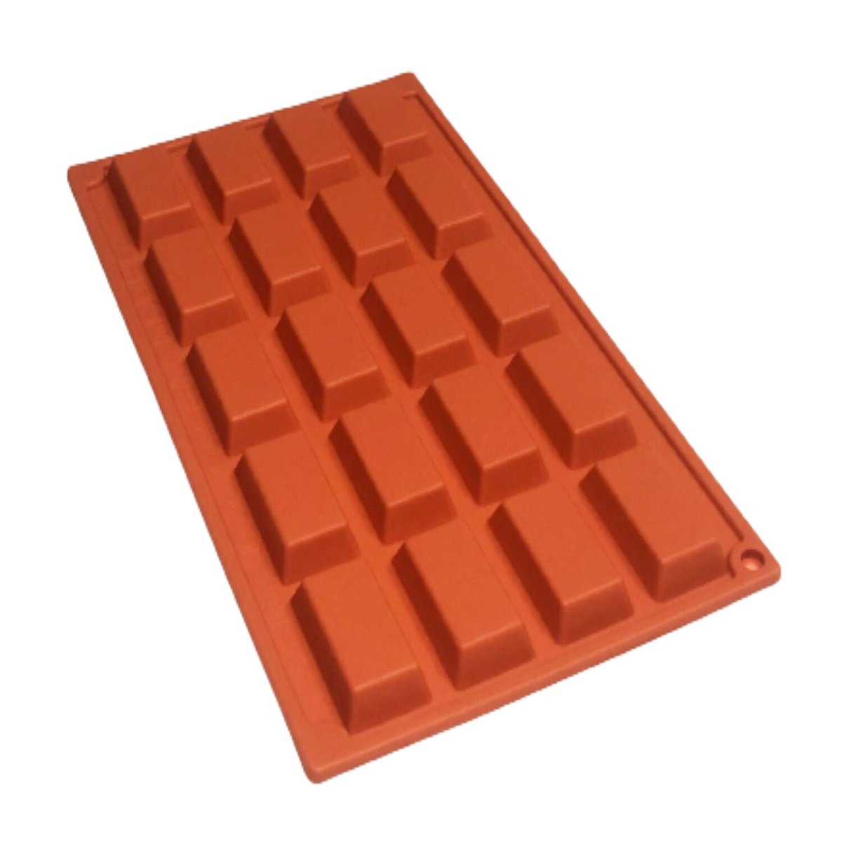 【フィナンシェ型】四角チョコレート モールド シリコン製 クッキー　20個 フィナンシェ型】四角チョコレート モールド シリコン製