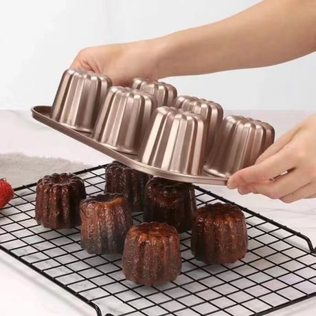カヌレ ケーキ型 6個取り　プリン型 家庭用　天板