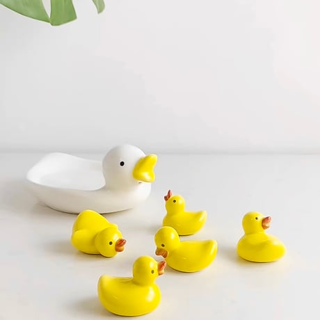 アヒルちゃん 箸置き 5個セット 和食器 ラバーダック ダーク 黄色 鴨 カモちゃん