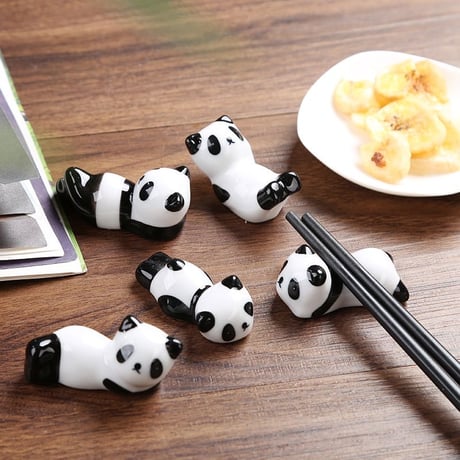 パンダ 箸置き 8匹 セット　くまの箸置き　動物 陶器製 箸置き 食器 くまちゃん 熊