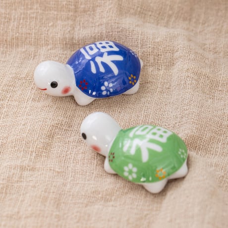 カメ 箸置き 5色セット 和食器 可愛い 亀の箸置き 動物 陶器製 箸置き