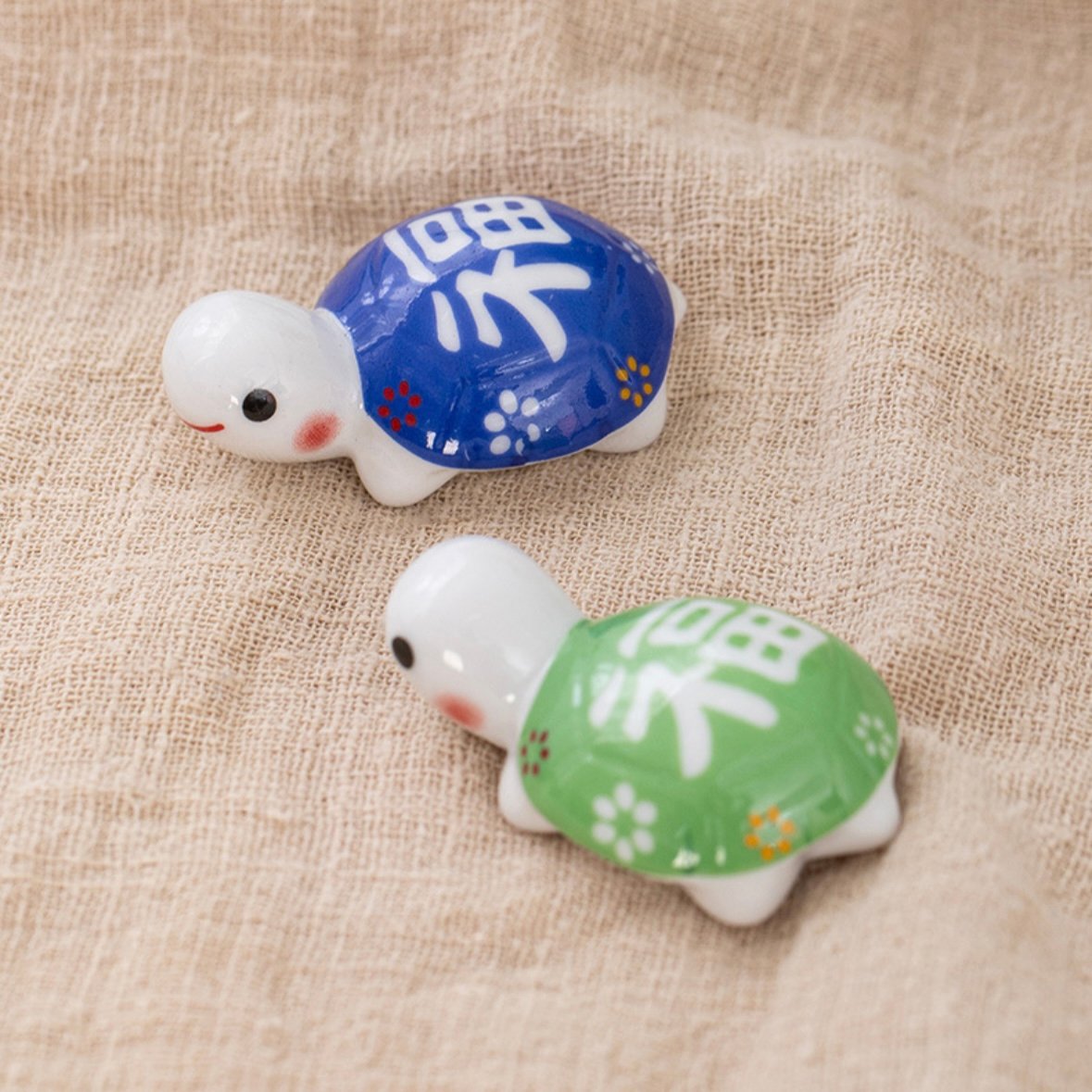 カメ 箸置き 5色セット 和食器 可愛い 亀の箸置き 動物 陶器製 箸置き