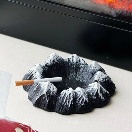 火山 灰皿 タバコ 葉巻 喫煙 グッズ 小物入れ 卓上　飾り