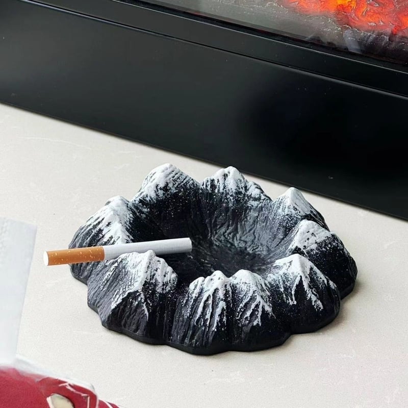 火山 灰皿 タバコ 葉巻 喫煙 グッズ 小物入れ 卓上 飾り | SYOUTOU