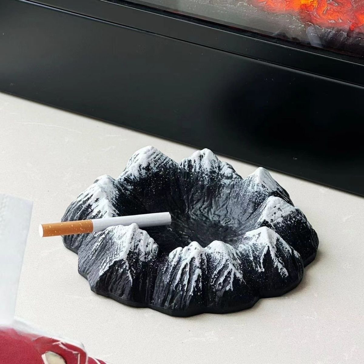 火山 灰皿 タバコ 葉巻 喫煙 グッズ 小物入れ 卓上 飾り | SYOUTOU