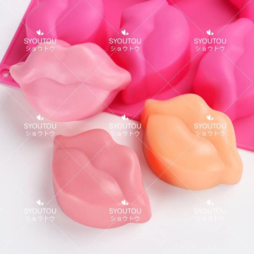 唇 シリコンモールド型 リップ 口唇 キスマーク 赤 口紅 セクシーな唇