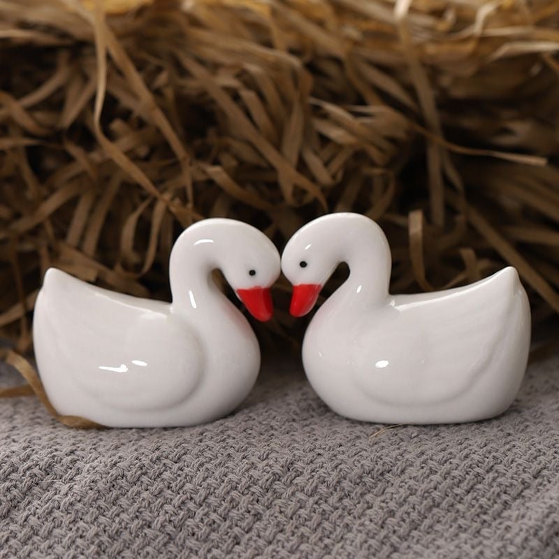白鳥 箸置き 5個セット 和食器 可愛い ハクチョウの箸置き カモ アヒル