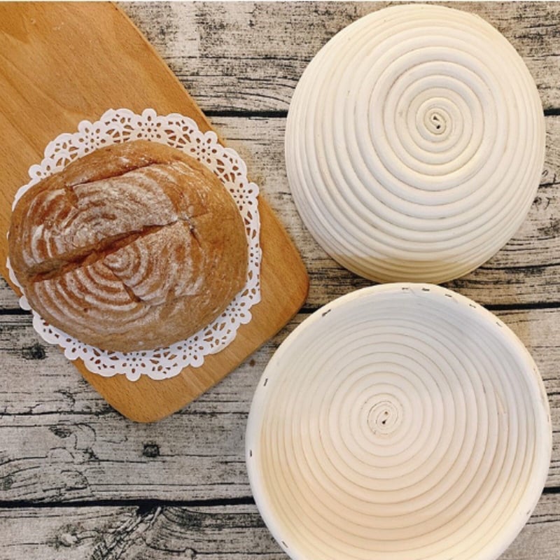 丸形 竹 発酵カゴ 布ライナー付き 16/18/20/23/25/30CM | SYOUTOU