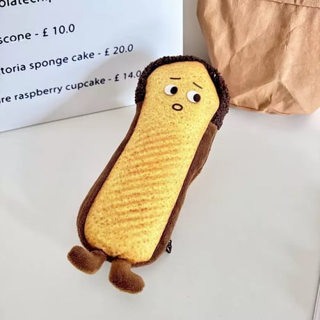 食パン ペンケース　3種類　筆箱 筆袋 財布 バッグ 面白い ナイフ ぬいぐるみ  小銭入れ 収納袋