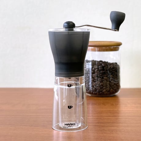 HARIO コーヒーミル 透明ブラック 手挽き セラミック スリム MSS-1TB