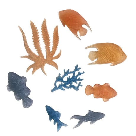 魚　シリコンモールド型 魚型 さかな　鯉魚 海草