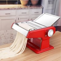 レッド ステンレス 製麺機 3種カッター 2本グリップ 麺機 DIY ラーメン 製麺機