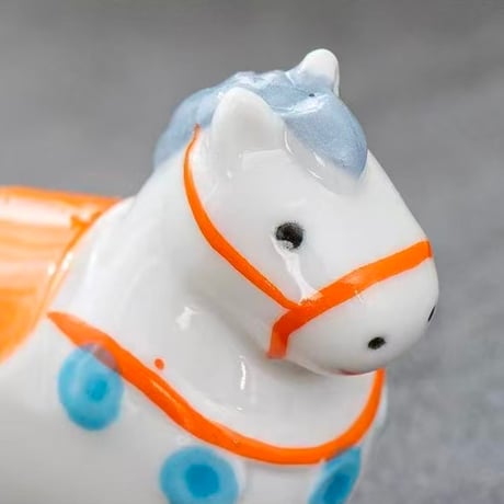 馬 箸置き 5匹 セット の箸置き 白馬 うま 競馬 十二支 動物 開運馬 陶器製 箸置き 食器 干支 可愛い 馬置物